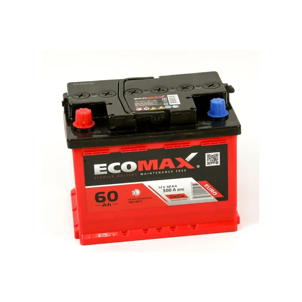 Аккумулятор EcoMAX 60Ah прямой EN500
